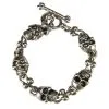 Silver Skull Toggle Bracelet -Cheap Food Beverage Store 33462