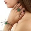 Spider Ring/Bracelet (Green) 2 Spider Ring/Bracelet (Green) -Cheap Food Beverage Store 62154