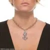 Rhinestone Blue Anchor Necklace (Adult) 2 Rhinestone Blue Anchor Necklace (Adult) -Cheap Food Beverage Store 800910