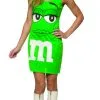 Green M&M Tank Dress Costume -Cheap Food Beverage Store gc4042